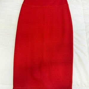 Elegant Red Women's Skirt